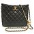 Borsa a spalla Chanel Matelassé Small Hobo con catena Nero - vista 2