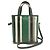 Borsa Tote Balenciaga Bazaar Shopper Nero Verde - vista 2
