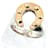 Ring Hermès Anel de banda HERMES Horseshoe em ouro amarelo 18K e prata de lei Dourado  - vista 2