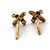 Orecchini Tiffany & Co. in oro giallo 18K con diamanti a forma di croce - vista 4