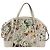 Borsa GUCCI con motivo floreale Bianco Multicolore