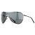 Dior by Galliano 2000er ‘Air 1’ Wrap Mask Shield Sonnenbrille Silber