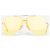 Dior by Galliano 2000er ‘Aviator’ Wrap Mask Shield Sonnenbrille Gelb - Ansicht 2