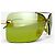Occhiali da sole maschera Dior by Galliano 2000s ‘Mini Motard’ Wrap Mask Shield Giallo - vista 6