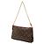 Borsa a mano con catena Louis Vuitton Monogram Pallas Marrone Rosso Fuschia - vista 2