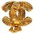 Orecchini a clip Chanel Matelassé Vintage D'oro - vista 3