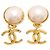 Orecchini a clip Chanel placcati oro D'oro