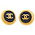 Orecchini a clip Chanel Coco Mark Circle Nero D'oro  - vista 1