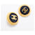 Orecchini a clip Chanel Coco Mark Circle Nero D'oro  - vista 2