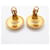 Orecchini a clip Chanel Coco Mark Circle Nero D'oro  - vista 7