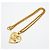 Collana Chanel placcata oro con motivo cuore Coco Mark D'oro - vista 3
