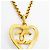 Collana Chanel placcata oro con motivo cuore Coco Mark D'oro - vista 5