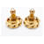 Orecchini a clip Chanel Gold D'oro - vista 9