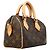 Borsa Louis Vuitton Monogram Speedy Bandoulière 20 Marrone - vista 2