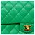 Borsa a tracolla Chanel Matelassé Verde - vista 7