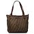 Fendi Zucca Tote Bag Braun Leder und Canvas