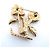 Spilla Louis Vuitton LV Blooming Marrone Blu D'oro - vista 3
