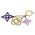 Louis Vuitton Bijou Sac Cosmic Blossom Charm Keychain D'oro Porpora - vista 2