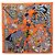Hermès Foulard Hermes Carre 90 DUELS ONIRIQUES Multicolore Arancione
