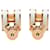 Hermès Orecchini Hermes Pop H Mini Bianco D'oro  - vista 2