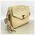 Borsa a tracolla Chanel in camoscio beige - vista 2