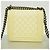 Bolso de hombro Chanel Boy Chain en piel charol blanca Blanco - vista 9