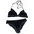 Timeless Schwarzes Bikini-Set mit Perlenbesatz Chanel Unterteil 36 Oberteil 44