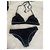 Timeless Schwarzes Bikini-Set mit Perlenbesatz Chanel Unterteil 36 Oberteil 44 - Ansicht 2