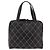 Chanel Surpique Zip Around Satchel Quilted Leather Large Nero