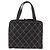 Chanel Surpique Zip Around Satchel Quilted Leather Large Nero - vista 2