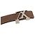 Louis Vuitton Micro Damier Ceinture LV Initial Belt Marrone - vista 4
