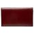 Hermès Cartera larga Hermes en piel Box Calf Roja Burdeos