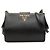 Borsa a tracolla Prada in pelle Saffiano nera Nero