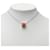 Hermès Collier pendentif Hermes Cage d'H H-Cube Argenté Orange  - vue 6