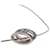 Hermès Collier pendentif Hermes Pop H Noir Argenté  - vue 4