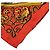 Hermès Carré 45 Petit Gavroche Astrology Handkerchief Rosso - vista 5