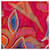 Hermès Stola in seta multicolore Hermes Rosso - vista 3