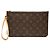 Borsa Louis Vuitton Monogram Neverfull con pochette Marrone Monogramma - vista 2