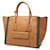 Saffiano Borsa Prada con placca logo Triangle in marrone e bianco  - vista 2