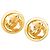 Orecchini a clip Chanel Vintage Coco Mark D'oro - vista 2