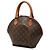 Borsa Louis Vuitton Monogram Ellipse PM Marrone - vista 2