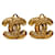 Orecchini a clip Chanel Coco Mark Matelassé D'oro