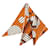 Hermès Bufanda Muffler Hermes Pointou H Logo Multicolor Naranja  - vista 2
