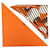 Hermès Bufanda Muffler Hermes Pointou H Logo Multicolor Naranja  - vista 8