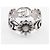 Anello GUCCI Double G Flower in turchese e madreperla Argento - vista 4
