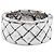 Bottega Veneta Intrecciato Silver Ring Silber
