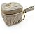 Portachiavi Miu Miu Matelassé Beige D'oro - vista 2