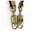 Borsa Salvatore Ferragamo Gancini Beige D'oro - vista 20