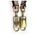 Borsa Salvatore Ferragamo Gancini Beige D'oro - vista 21