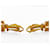 Orecchini a cerchio Chanel Vintage Logo Cutout D'oro - vista 10